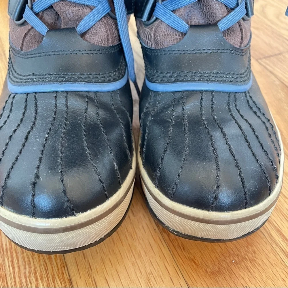 Sorel Tivoli Leather Lace-up Waterproof Duck Boots Winter Shoes Fleece 7